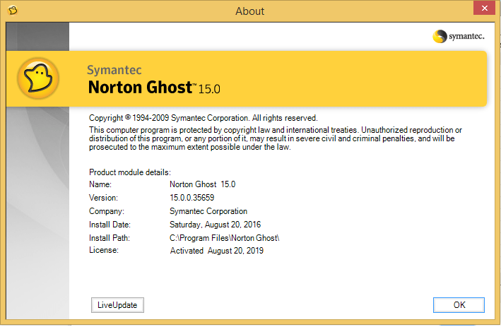 download norton ghost 15.0